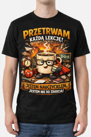 Koszulka Męska „Przetrwam każdą lekcję” - obrazek 3