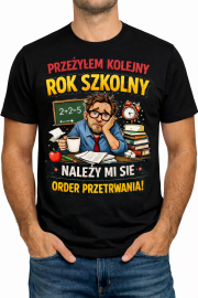 Koszulka Męska „Przeżyłem kolejny rok szkolny” - obrazek 2