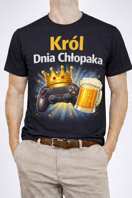 Koszulka dla Chłopaka „Król Dnia Chłopaka”
