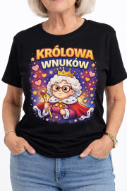 Koszulka na Dzień Babci „Królowa Wnuków” - obrazek 3