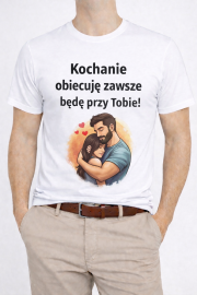 KOSZULKA MĘSKA ,,KOCHANIE OBIECUJĘ...” - obrazek 3