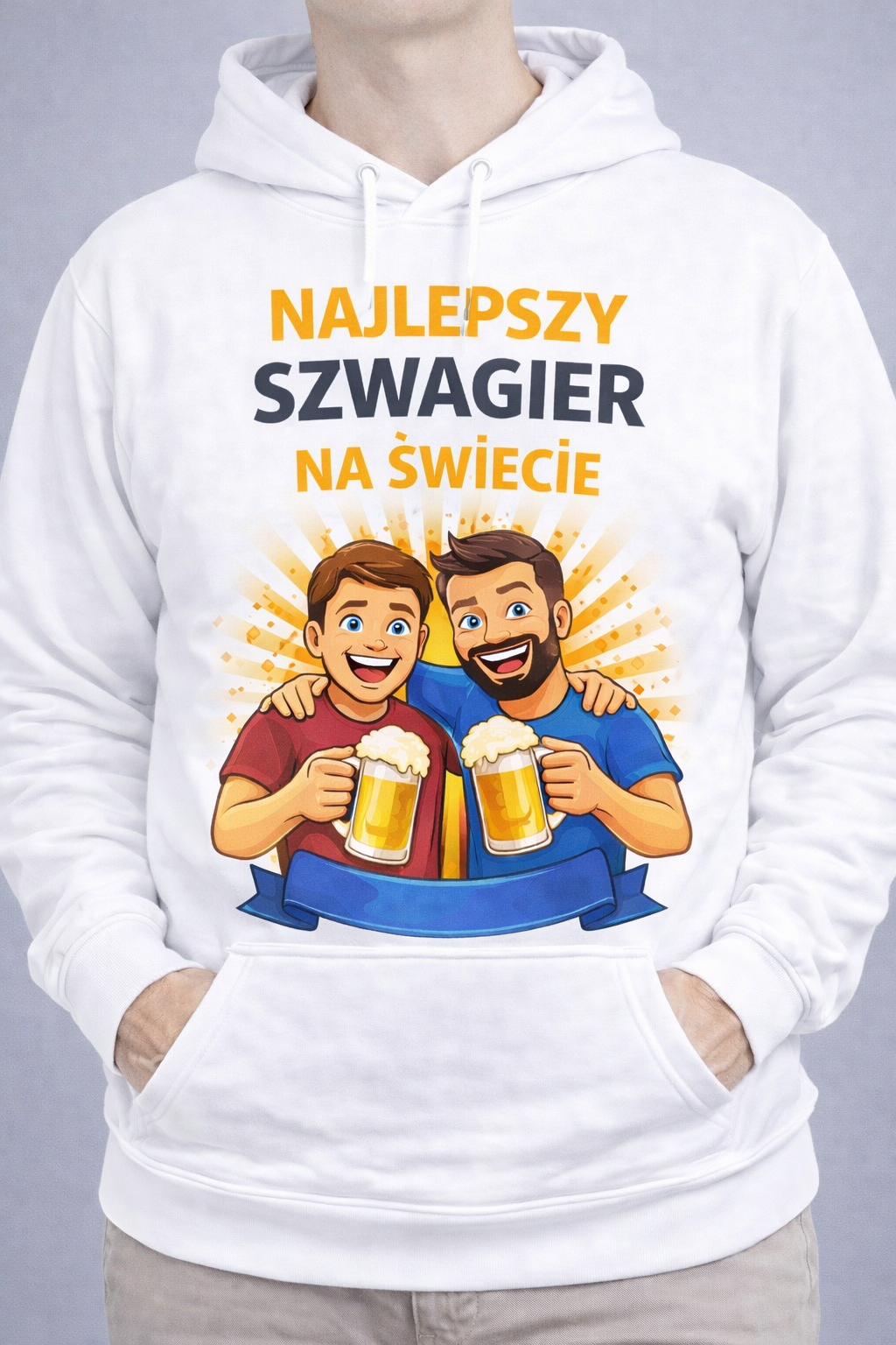 F8A64EA5-1FEA-4705-90F6-98A11C79E9A7 Bluza z kapturem „Najlepszy Szwagier na Świecie” - obrazek 1