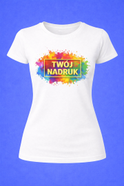 Koszulka damska z własnym nadrukiem personalizowana - obrazek 2