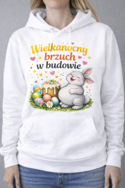 Bluza z kapturem „Wielkanocny brzuch w budowie”