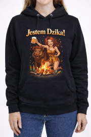 Bluza kapturem na dzień kobiet „Jestem Dzika!”