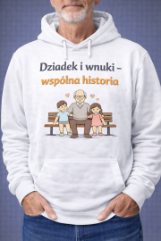 Bluza z kapturem „Dziadek i wnuki – wspólna historia” - obrazek 2