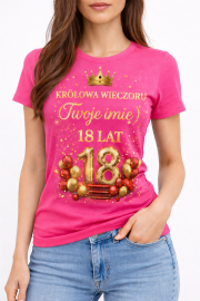 Personalizowana Koszulka „Królowa Wieczoru” 18 Lat - obrazek 3