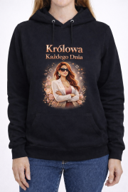 Bluza damska z kapturem „Królowa Każdego Dnia” - obrazek 2