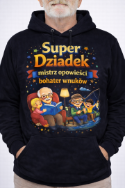 Bluza z kapturem „mistrz opowieści, bohater wnuków” - obrazek 2