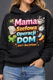 Bluza z kapturem „Mama Szefowa Operacji” - obrazek 2