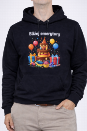 Bluza męska z kapturem „Bliżej emerytury” - obrazek 2