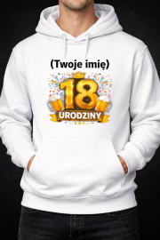 Bluza „18 Urodziny” z imieniem – Motyw Piwny - obrazek 2