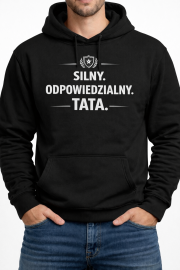Bluza męska Silny. Odpowiedzialny. Tata - obrazek 2