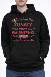 Bluza z kapturem Dla Niego „Jestem Żonaty” - obrazek 2
