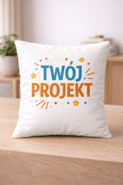 Poduszka dekoracyjna z nadrukiem – personalizowana poduszka 40 × 40 cm
