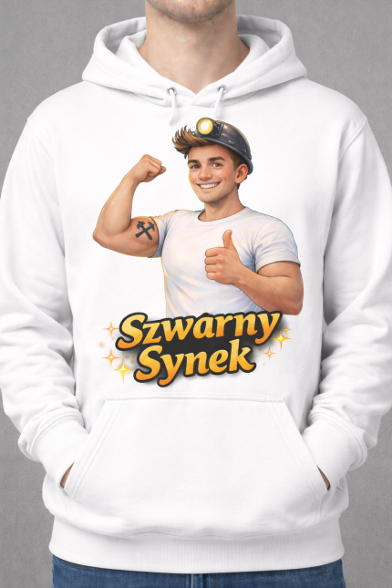 Bluza z kapturem męska „Szwarny Synek”
