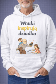 Bluza z kapturem „Wnuki inspirują dziadka” - obrazek 2