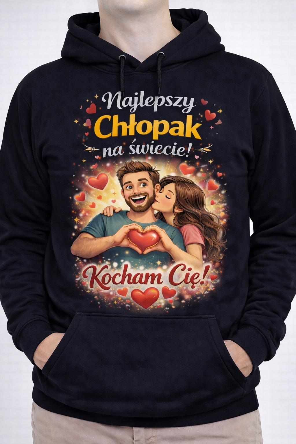 B907F612-E7EB-472E-8524-1D75DDD666A1 Bluza z kapturem „Najlepszy Chłopak na świecie! - obrazek 1