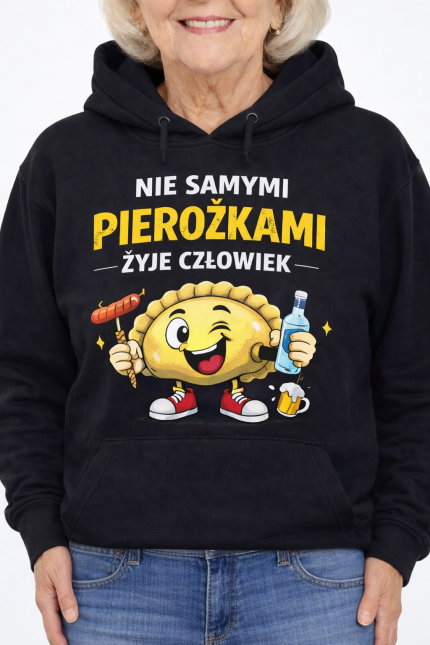 Bluza damska „Nie samymi pierożkami żyje człowiek”