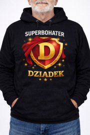 Bluza z kapturem „Superbohater Dziadek” - obrazek 2
