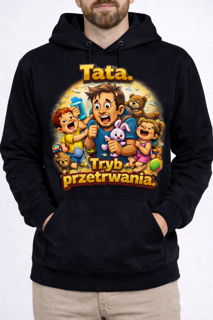 Bluza z kapturem „Tata. Tryb przetrwania”