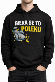 Bluza z Kapturem „BIERA SE TO POLEKU” - obrazek 2