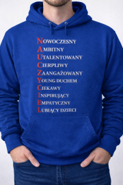 Bluza z kapturem „NAUCZYCIEL” – charakter w słowie
