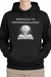 Bluza z kapturem „Edukacja to odpowiedzialność”