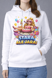 Bluza Damska z Kapturem „Stara, Ale Jara!” - obrazek 2